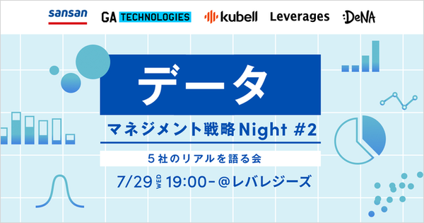 データマネジメント戦略Night - 5社のリアルを語る会 サムネイル